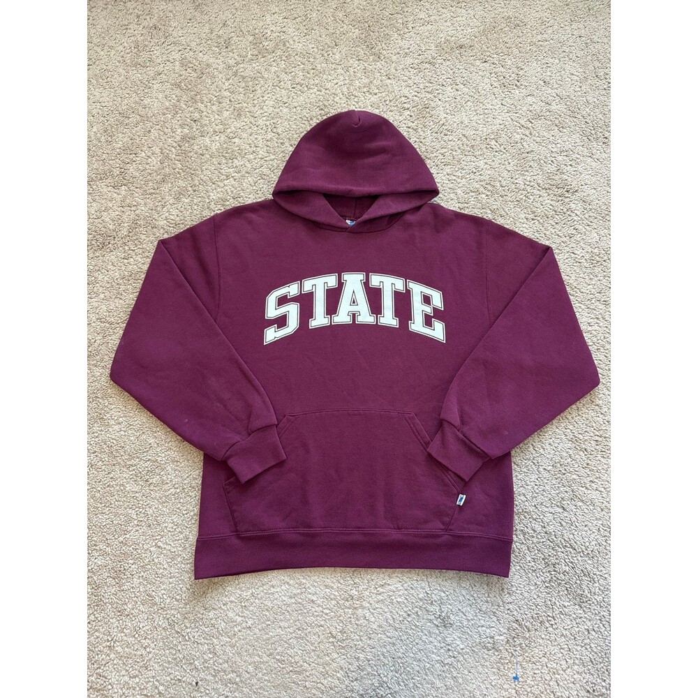 Vintage Mississippi State Bulldogs Russell Athletic Heavyweight Unisex Hoodie